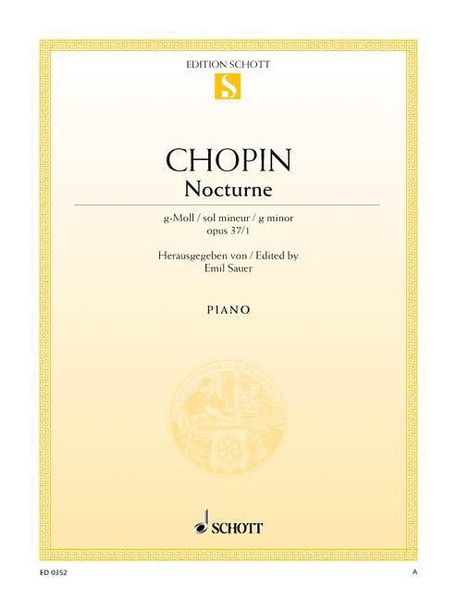 Nocturne In G Minor, Op. 37 No. 1 : For Piano.