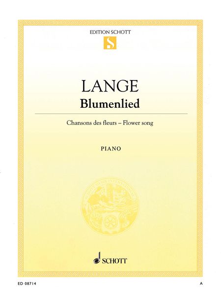 Blumenlied, Op. 39 : For Piano.