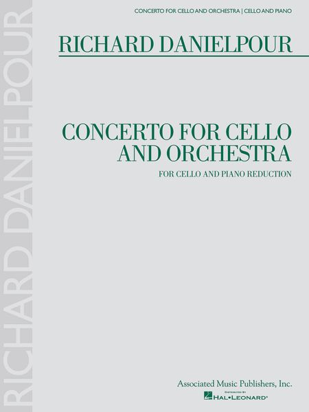 Concerto : For Cello and Orchestra - reduction For Cello and Piano.
