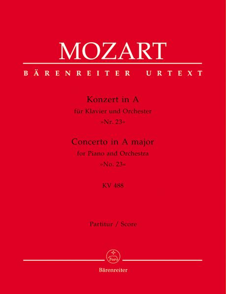 Concerto No. 23 In A Major, K. 488 : For Piano and Orchestra / edited by Hermann Beck.