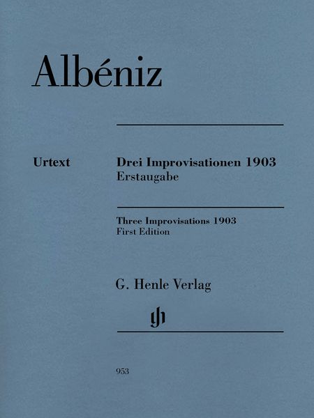 Three Improvisations 1903 : For Piano / edited by Milton R. Laufer.