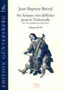 Six Sonates Non Difficiles : Pour le Violoncelle Avec Accompagnement D'Une Basse - Sonaten IV-VI.
