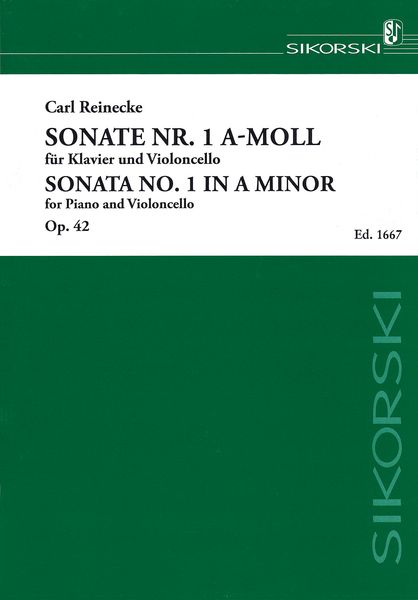 Sonata No. 1 In A Minor, Op. 42 : For Piano and Violoncello / edited by Edwin Koch.