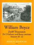 Zwölf Triosonaten : Für 2 Violinen und Basso Continuo - Sonaten 10-12 / edited by Harry Joelson.