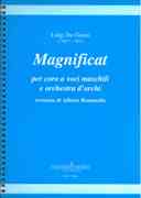 Magnificat : Per Coro A Voci Maschili E Orchestra D'Archi / edited by Alberto Romanello.
