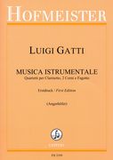 Musica Instrumentale - Quartetti : Per Clarinetto, 2 Corni E Fagotto / edited by Günter Angerhöfer.