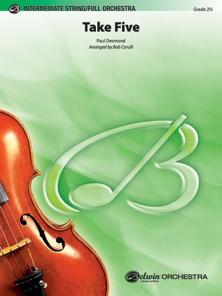 Take Five : For Orchestra - Full Score and Parts Set / arranged by Bob Cerulli.
