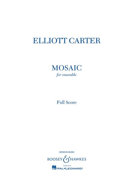 Mosaic : For Ensemble (2004).