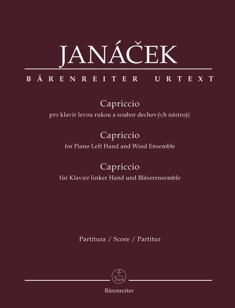 Capriccio : For Piano Left Hand and Wind Ensemble / edited by Leos Faltus and Jarmila Prochazkova.