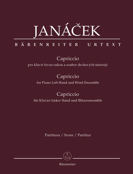 Capriccio : For Piano Left Hand and Wind Ensemble / edited by Leos Faltus and Jarmila Prochazkova.