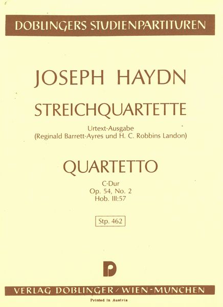 Quartetto C-Dur, Op. 54, No. 2, Hob. III:57.