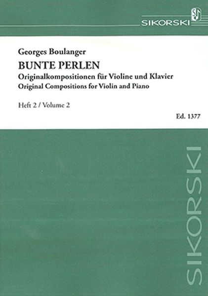 Bunte Perlen : Originalkompositionen Für Violine und Klavier, Heft 2.