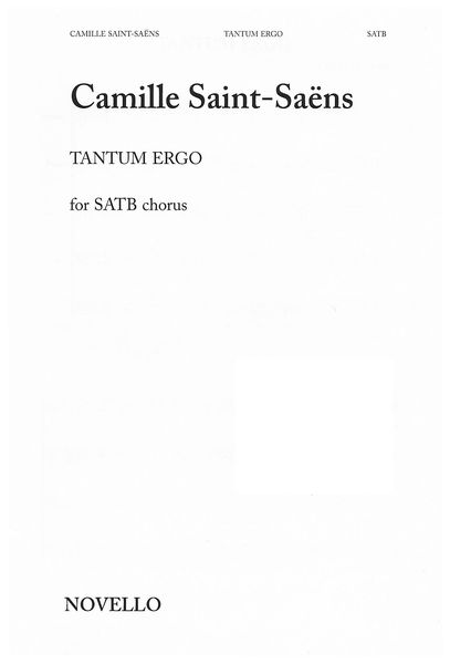 Tantum Ergo : For SATB Chorus.