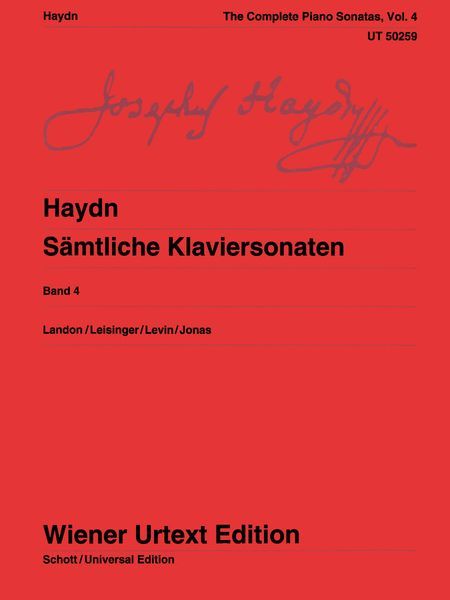 Sämtliche Klaviersonaten, Band 4 : Sonatas 64-73 / edited by Christa Landon.