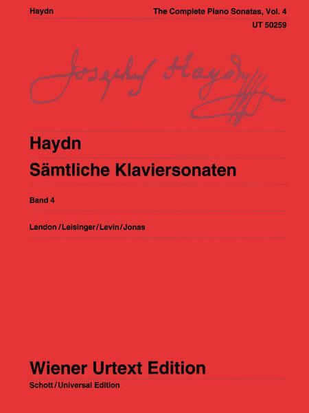 Sämtliche Klaviersonaten, Band 4 : Sonatas 64-73 / edited by Christa Landon.