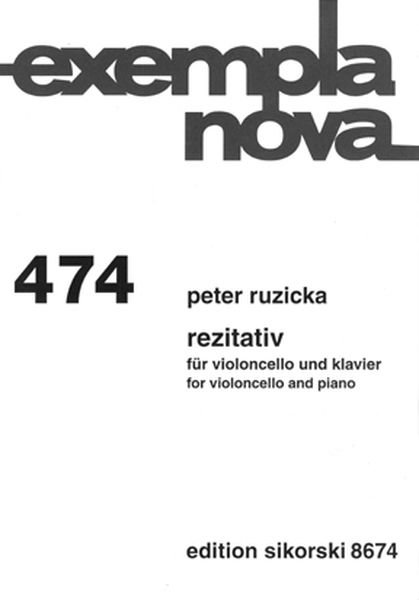 Rezitativ : Für Violoncello und Klavier (2009).