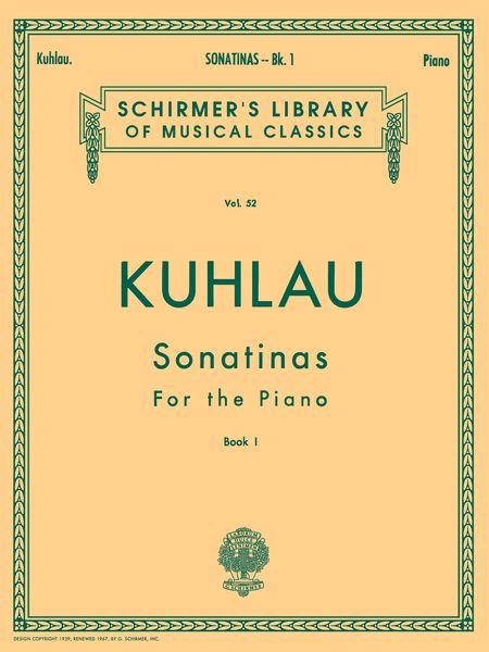 Sonatinas, Book 1 : For Piano.
