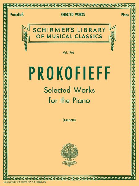 Selected Works : For Piano / edited by Erno Balogh.
