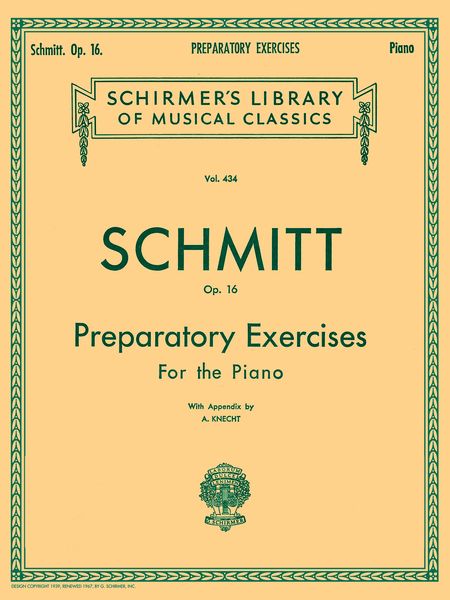 Preparatory Exercises, Op. 16 : For Piano.