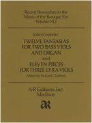 Twelve Fantasias For Two Bass Viols and Organ and Eleven Pieces For Three Lyra Viols.