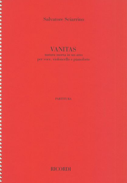 Vanitas : Per Voce, Violoncello E Pianoforte.