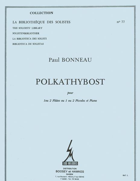 Polkathybost : Pour 1 Ou 2 Flutes Trav. (Ou 1 Ou 2 Piccolo) Et Piano.