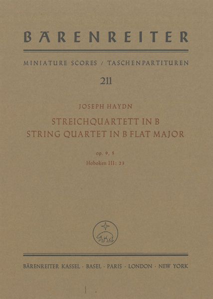 String Quartet In B-Flat Major, Op. 9 No. 5.