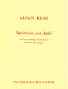 Variationen Aus Lulu : Für Klavier 4-Händig (Oder 2 Klaviere) / Von Hans Erich Apostel.