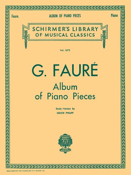 Album Of Piano Pieces / Study-Version by Isidor Philipp.