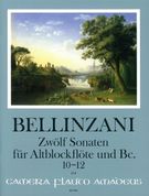 Zwölf Sonaten : Für Altblockflöte (Flöte, Violine) und Basso Continuo, 10-12 / ed. Winfried Michel.