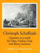 Quartett In A-Moll : Für Flöte, Violine, Viola und Basso Continuo / edited by Michael Jappe.