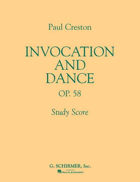 Invocation and Dance, Op. 58 : For Orchestra.