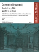 Quintett In G-Moll : Für Solo-Kontrabass (Solo-Violine), Violine, 2 Violen und Basso (Violoncello).