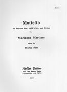 Mottetto [Erubeas Tiranne] : For Soprano Solo, SATB Choir, and Strings / edited by Shirley Bean.