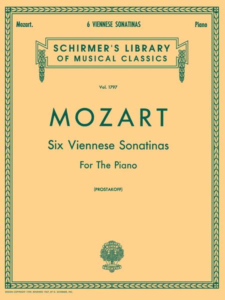 Six Viennese Sonatas : For Piano / edited by Joseph Prostakoff.
