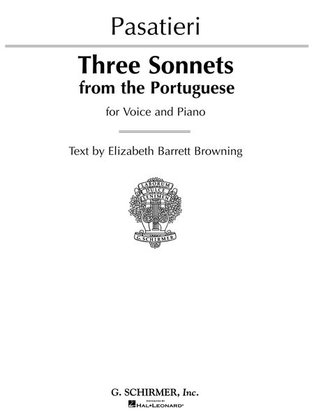 Three Sonnets From The Portuguese : For Voice and Piano.