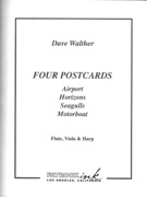 Four Postcards : For Flute, Viola and Harp.