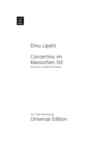 Concertino In Classical Style, Op. 3 : For Piano and Orchestra - reduction For 2 Pianos.