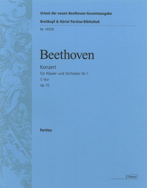 Concerto No. 1 In C Major, Op. 15 : For Piano and Orchestra.