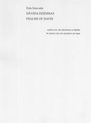 Davida Dziesmas = Songs Of David : For Soprano Solo, Alto Saxophone and Organ (2008).