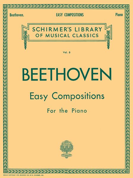 Easy Compositions For The Piano / edited by Sigmund Lebert and Hans Von Bülow.