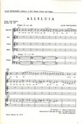 Alleluia, Op. 158 No. 11 : For SATB Choir and Organ Or Piano.