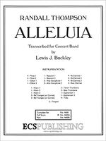 Alleluia : For Concert Band / transcribed by Lewis J. Buckley.