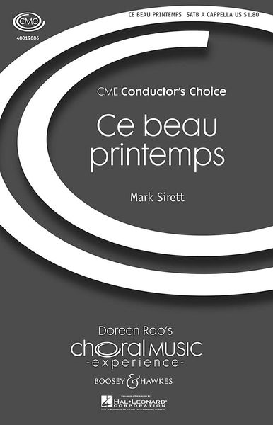 Ce Beau Printemps : For SATB Choir A Cappella.