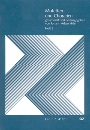 Motetten und Chorarien : Gesammelt und herausgegeben von Johann Adam Hiller - Heft 2.