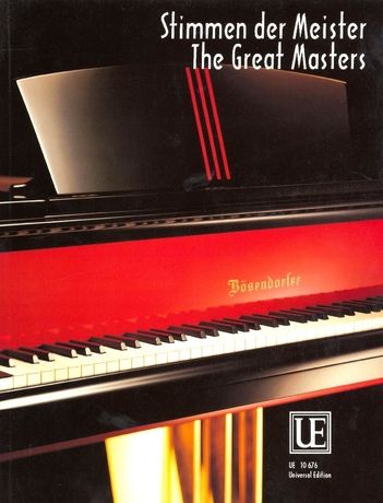 Great Masters : For Piano Solo / edited by Emil Von Sauer.