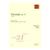 Paisatge, Op. 91 : Per Clarinete I Piano.