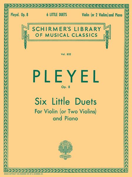 Six Little Duets, Op. 8 : For Two Violins and Piano.