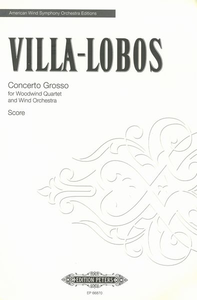 Concerto Grosso : For Woodwind Quartet and Wind Orchestra.