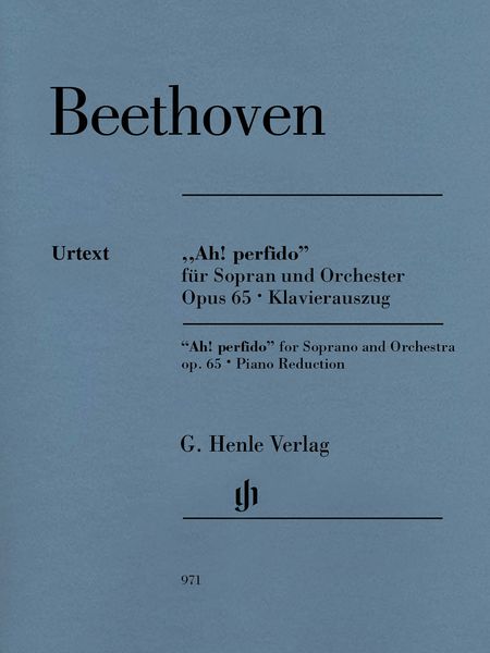 Ah! Perfido, Op. 65 : For Soprano and Orchestra / edited by Ernst Herttrich.
